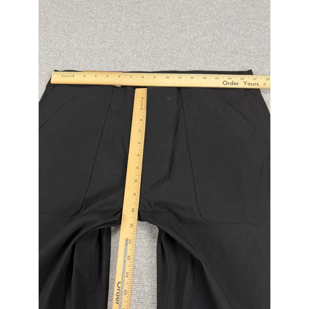Eddie Bauer Horizon Straight Ankle Pants Black 14 Stretch Hiking Travel 1878526